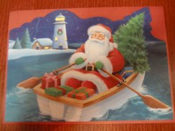 画像1: クリスマスカード、サンタクロース
